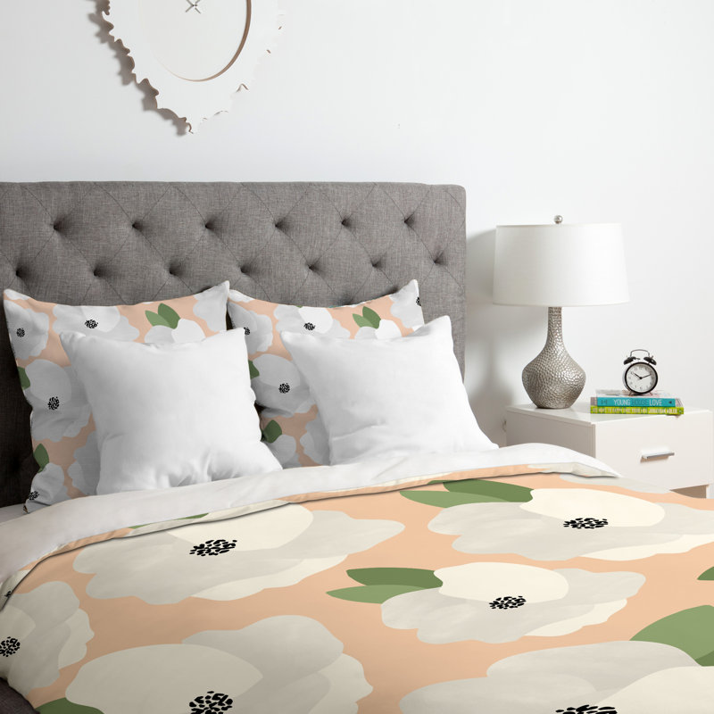 Ensemble de housse de couette floral romantique, Housse de couette pour très grand lit et 2 très 
