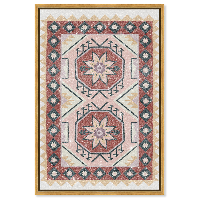 Daylight Damask Print by Oliver Gal, 31"H x 21"W, Gold Floater Frame