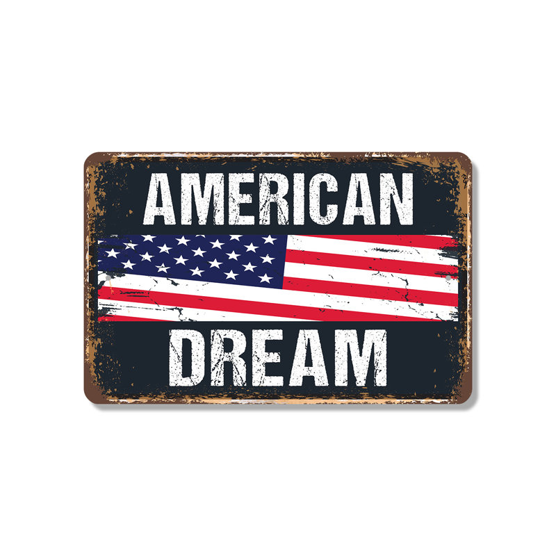 American Dream (paquet de 2) en plastique 8 po x 12 po