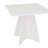 Chesterle Square Pedestal Table White