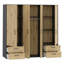 Taneem 4 Door Manufactured Wood Wardrobe