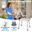 Shower Bench with Detachable Padded Arms-879243575