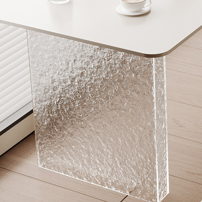 Junger, H 29,53 po x l 78,74 po x P 23,62 po, Blanc / Transparent