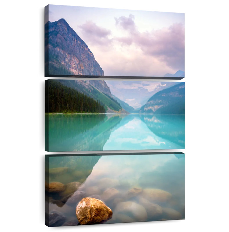 Alvord Calm Sunrise Lake Louise, H 74 po x l 48 po