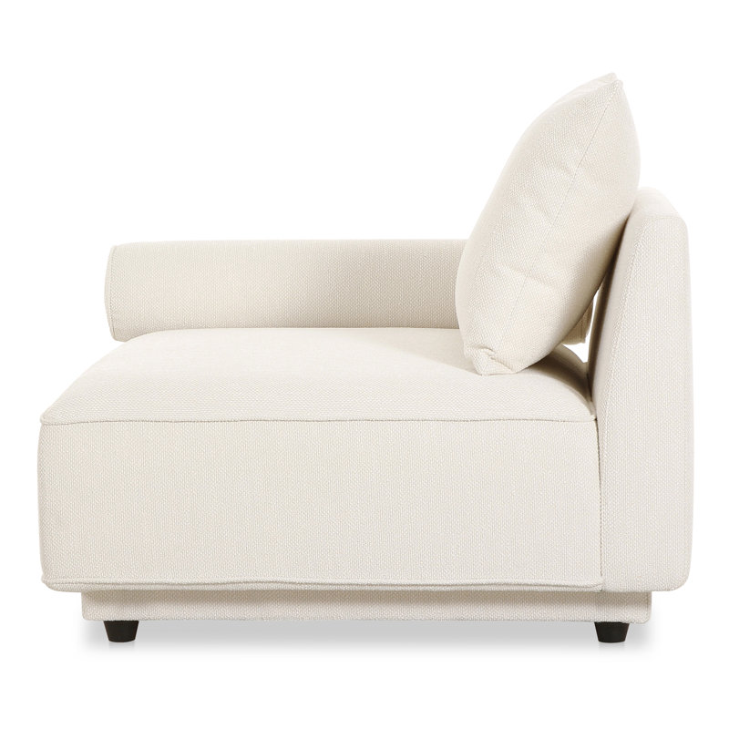 ROSELLO SLIPPER CHAIR, Novax White Boucle, 30" H x 37.75" W x 37.75" D, No