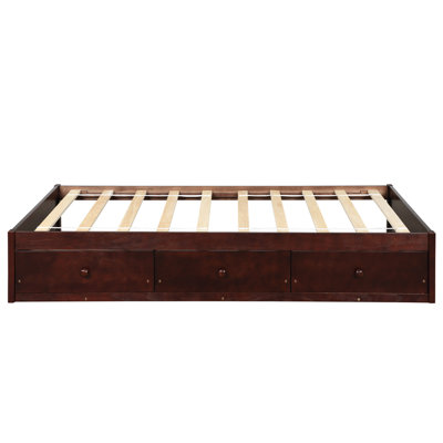 Kalley Solid Wood Storage Bed