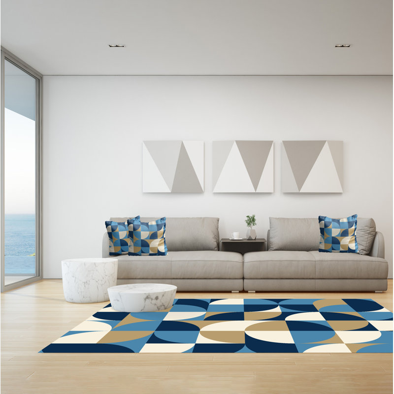 Fureigh Geometric Area Rug, Rectangle 155 x 230cm