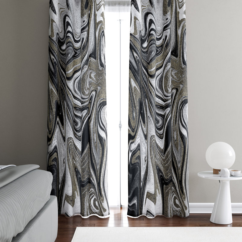 Semi Sheer Curtain Panel Pair, 20" W x 61" L