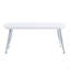 Table basse blanche et chrome