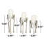 Porte-bougie décoratif en métal argenté et abstrait-69721440
