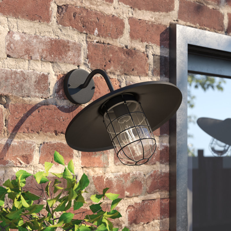 Culver 25cm H Outdoor Barn Light, Black