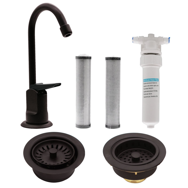 Westbrass Kitchen Faucet with Soap Dispenser, Oil Rubbed Bronze