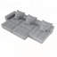 Canapé modulaire surdimensionné avec coussins moelleux et combinaisons multiples-683378845