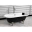 Baignoire sur pattes ovale en fonte à double extrémité de 66 po Kingston Eden Aqua Eden (sans perçage de robinet)-34130790