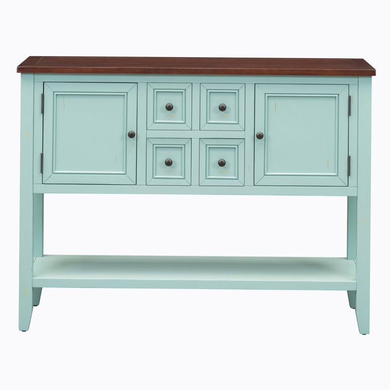 Voight 46'' Sideboard, Retro Blue/Brown