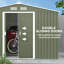 Townsell 4 ft. W x 3 ft. D Metal Garden Shed