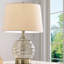 Lampe de table - Matériau décoratif en verre de soleil toscan 22,5 po