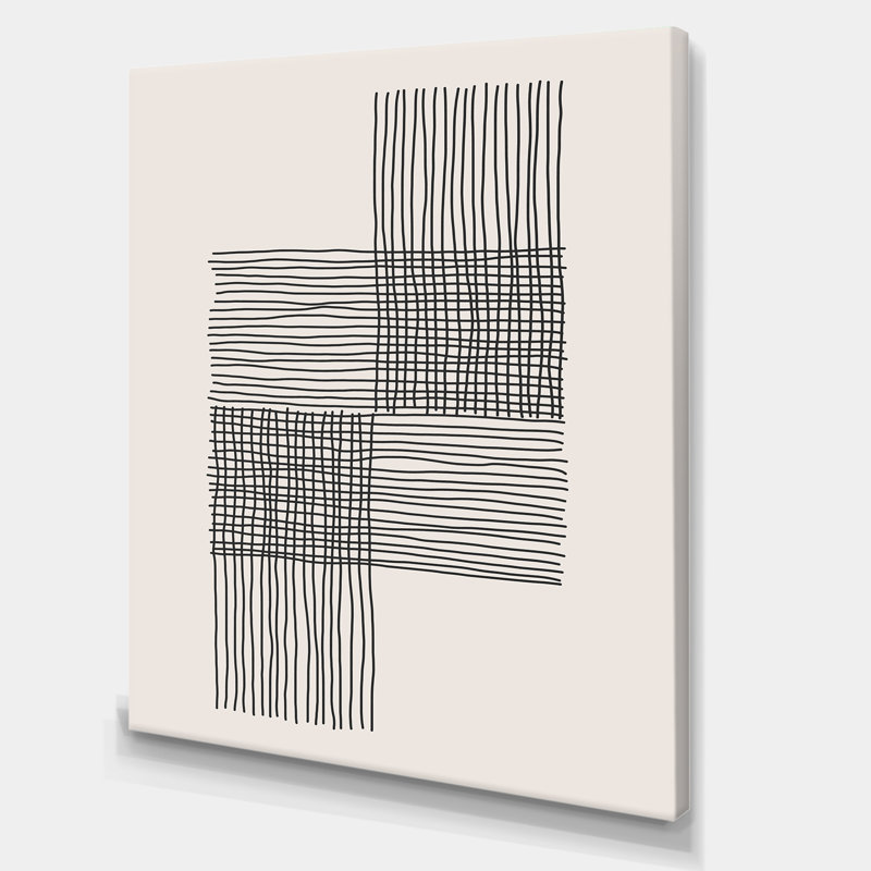 «Minimal Geometric Compostions of Elementary Forms XIX», reproduction sur toile, H 46 po x l 36 po, Toile tendue, Sans cadre