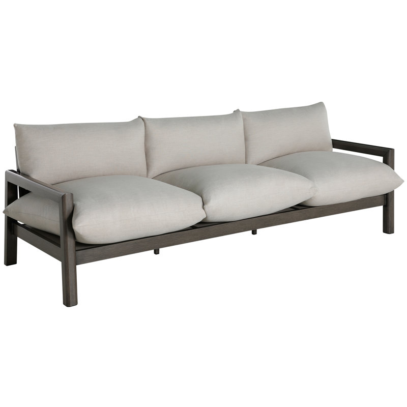 Canapé d'extérieur en aluminium forgé Monterey, Welt, Check Plaid Taupe