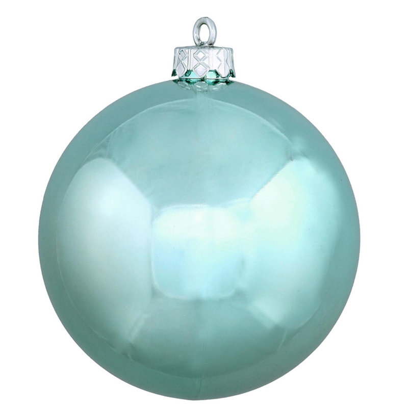 Shatterproof Christmas Ball Ornament, 4" H x 4" W x 4" D, Mermaid Blue