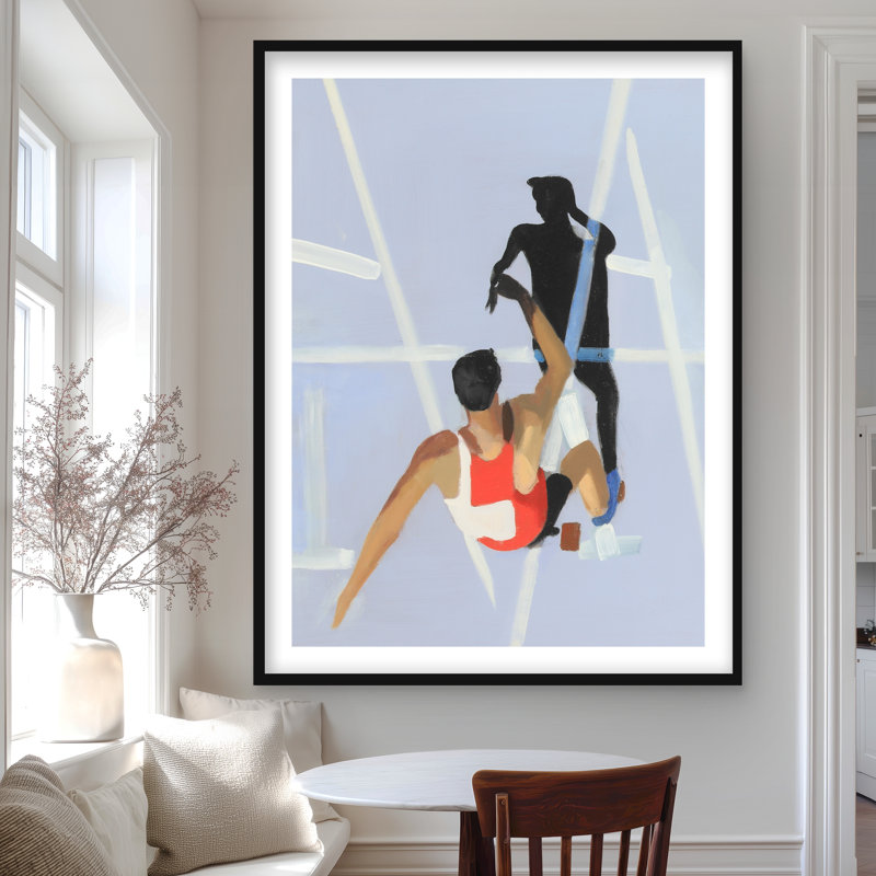 «On Your Marks Get Set Go - Sports», reproduction d'art encadrée