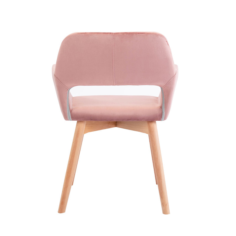 Andrianne Upholstered Dining Chair, Rose