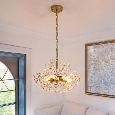 Lustre empire en cristal 6 lumières Kuol