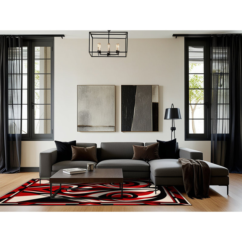 Fractured Light Rug, Rectangle 4' x 6'