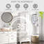 Garde-manger en métal robuste avec grand espace de rangement pour la cuisine, la salle de bain, la salle de lavage et plus encore