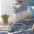 Modern Round End Table / C Table with Tempered Glass Top – Metal Frame Accent Side Table for Living Room, Bedroom, Office, Sofa-125309790