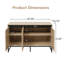 Buffet 3 portes à DEL avec portes décoratives sculptées et tablettes réglables, crédence de rangement moderne pour la salle à manger, le salon, le vestibule et la cuisine