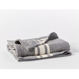 Cirrus Striped Cotton Throw Blanket