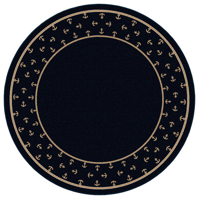 Lockridge Design Center Moray Sapphire Nautical Area Rug