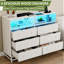 Commode 6 tiroirs avec lumière DEL-522169136