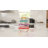 Libbey Serve It 8-Piece Glass Storage Container Set with 2-Cup, 6-Cup, 8-Cup, and 12.5-Cup Bowls and Multi-Color Lids