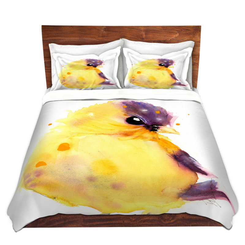 Ensemble de housse de couette little goldfinch, 1 housse simple + 1 taie standard