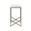 Tabouret de comptoir rembourré sans dossier H 26 po