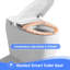 Toilette intelligente bidet avec siège chauffant, séchoir à air chaud, chasse d'eau automatique et capteur de pied, toilette allongée une pièce