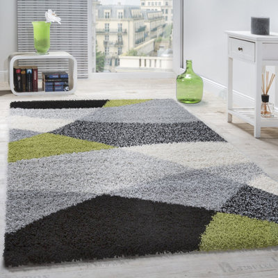 Demi Abstract Shag Area Rug