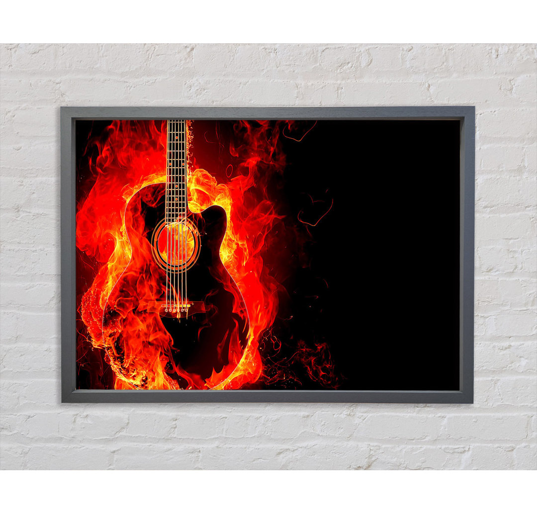 Gitarrenflamme - Druck