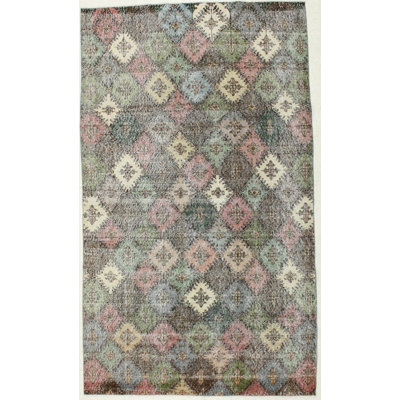 Luellar One-of-a-Kind 5'8" X 9'9" Wool Area Rug in Gray