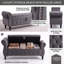 Velvet Upholstered Storage Bench-1706691696
