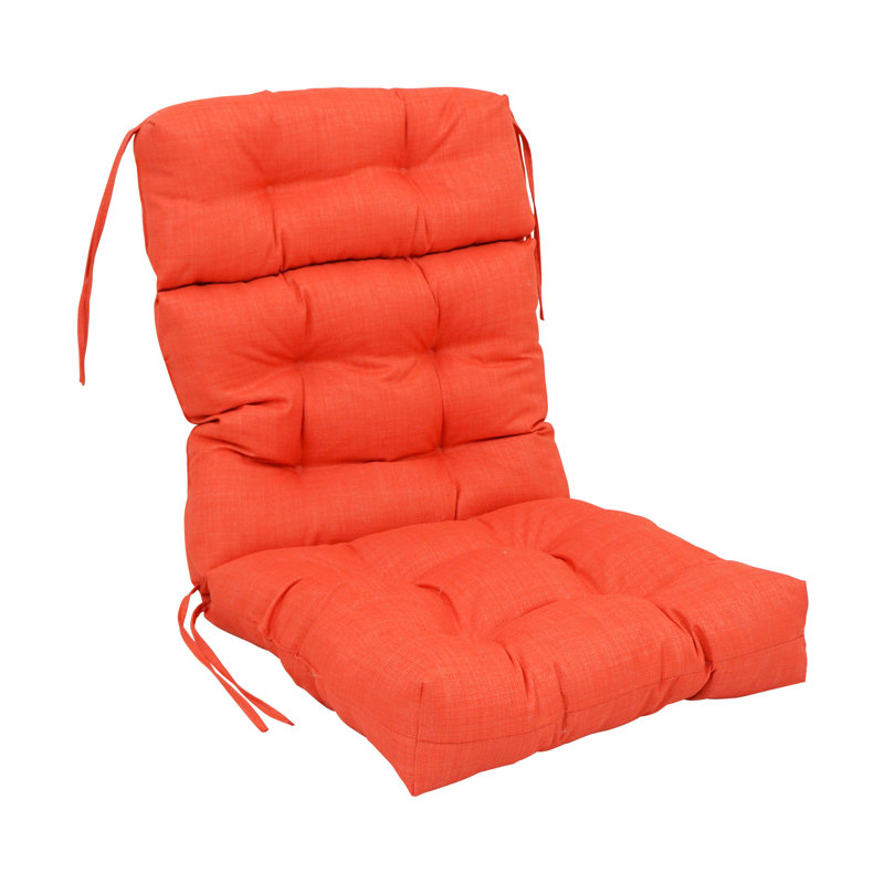 Outdoor Seat / Back Cushion, 20" W x 42" D, Tangerine Dream