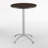Aleksandras Round Metal Base Dining Table-2109502068-2116576896
