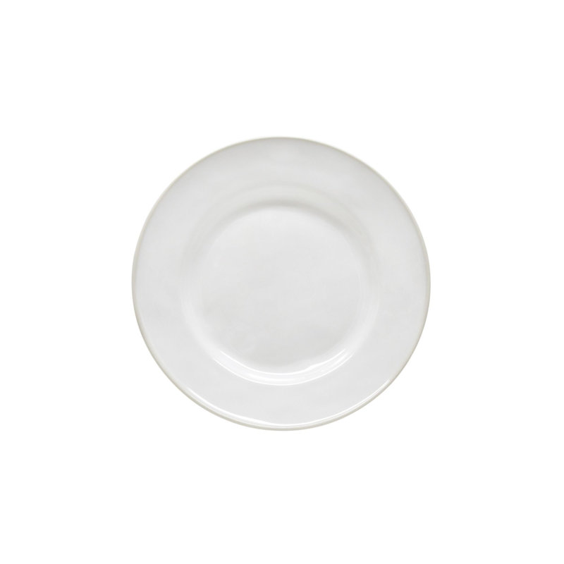 Beja Salad/Dessert Plate, White/Cream