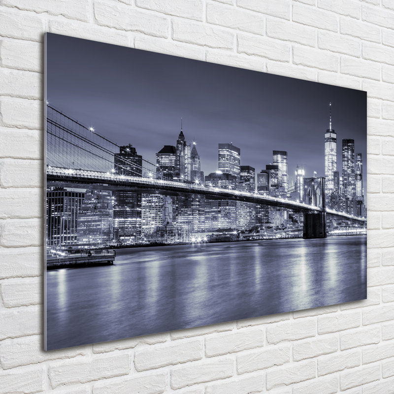 Manhattan New York - No Frame Print on Glass