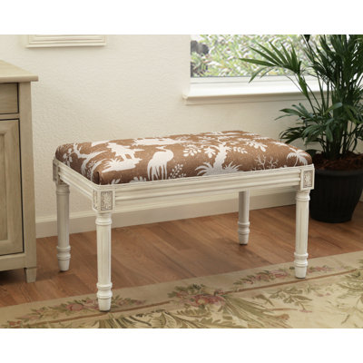 Ardito Linen Blend Upholstered Bench