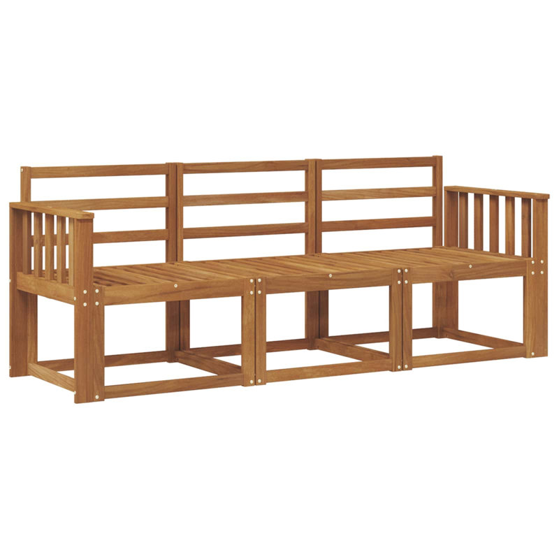  Outdoor Sofa Set Solid Acacia Wood Sectional Garden Furniture Modern