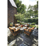 Lancaster 5 Piece Sunbrella Multiple Chairs Seating Group with Cushions