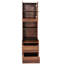 Table de chevet moderne Mid-Century avec tablettes ouvertes et 2 tiroirs, table de chevet et bibliothèque en bois de noyer pour la chambre à coucher et le salon
